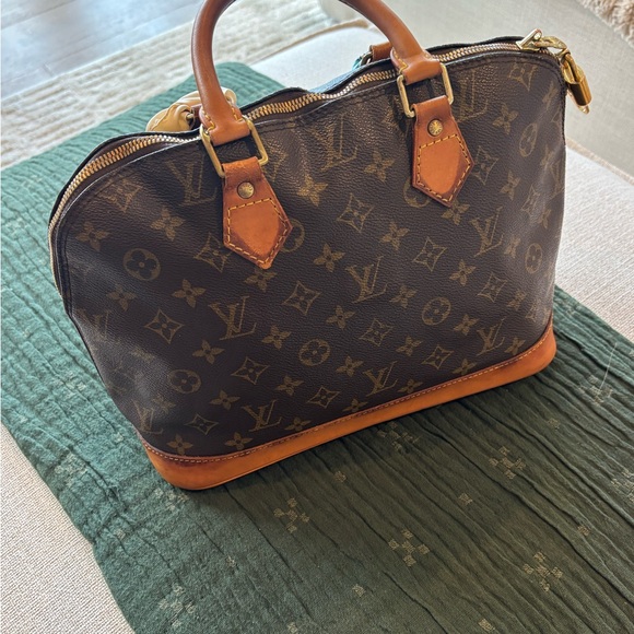 Louis Vuitton Alma Dark Brown Monogram Satchel - Picture 16 of 16